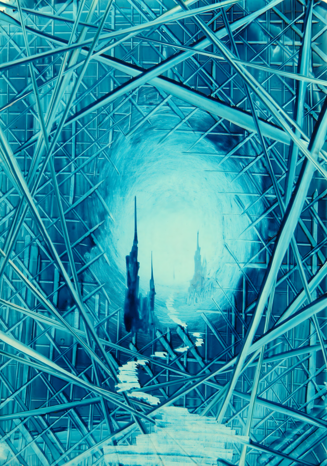 Grid Castle : Poster Print A3