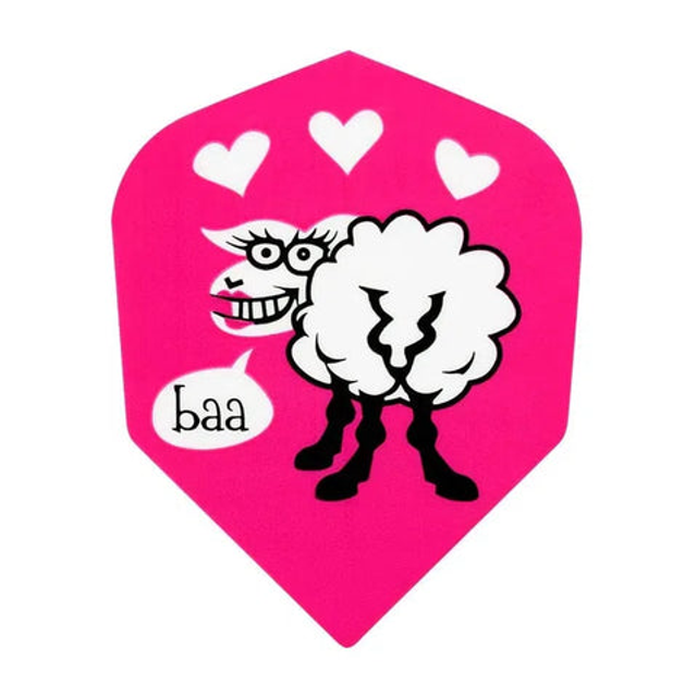 HARROWS QUADRO SHEEP ON PINK DART FLIGHTS