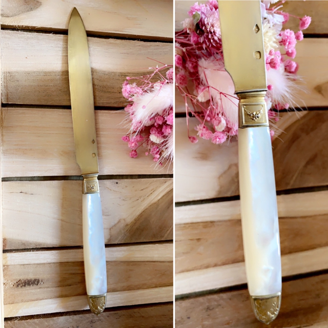 Couteau Vermeil/ nacre année 30