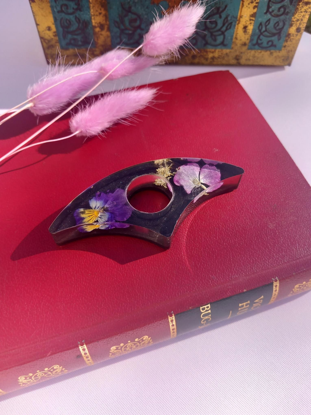 Bague de lecture jardin fleuri 