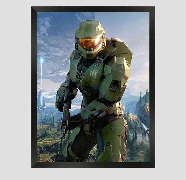 Halo John 117 A3 Framed Print
