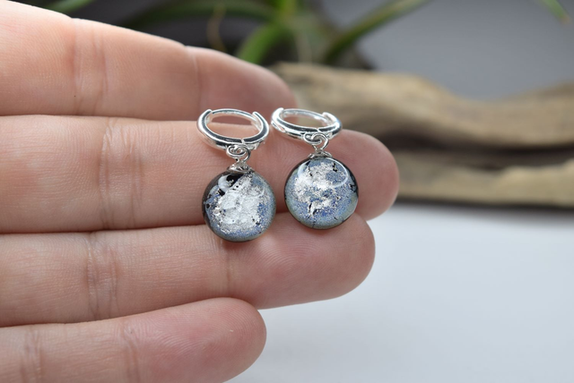 CRÉOLES MINI GALAXIE MONTURE ARGENT (CGA3)