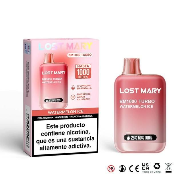 Elf Bar LOST MARY BM1000 Turbo 2% Watermelon Ice