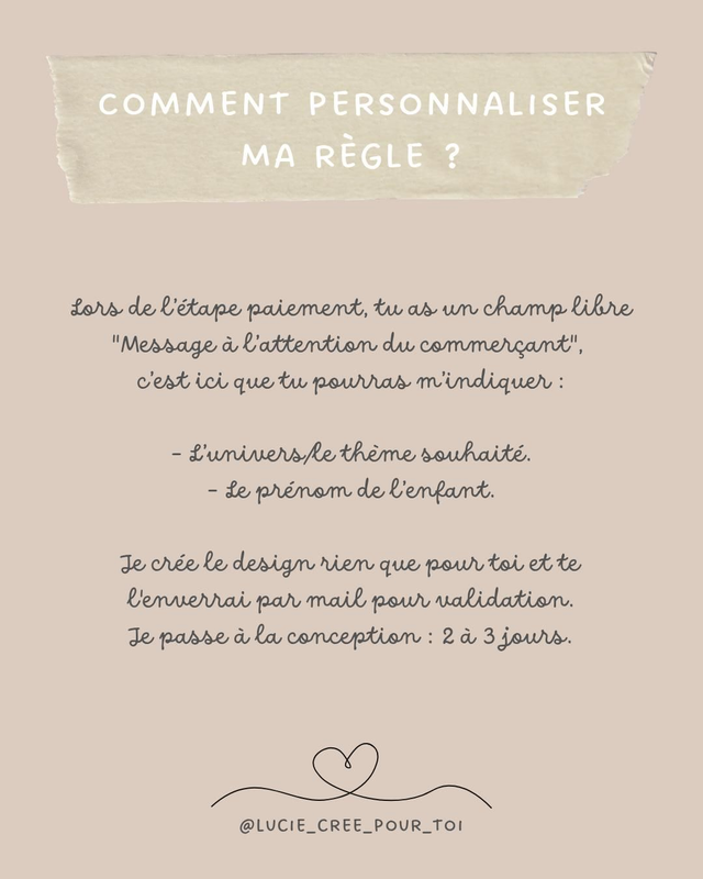 Règle aide à la lecture en bois