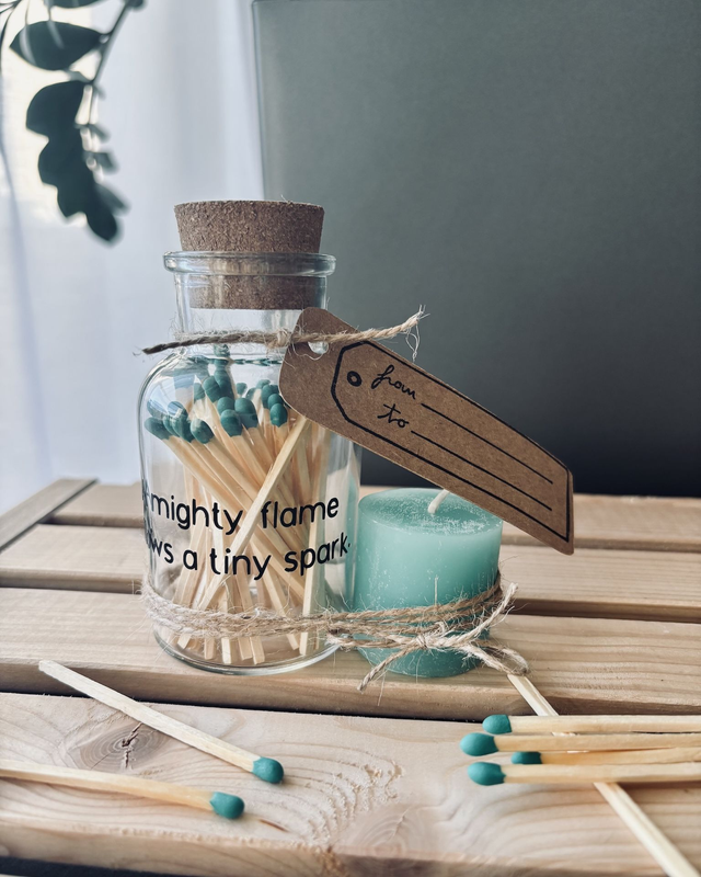 Geschenkset "A mighty flame follows a tiny spark"