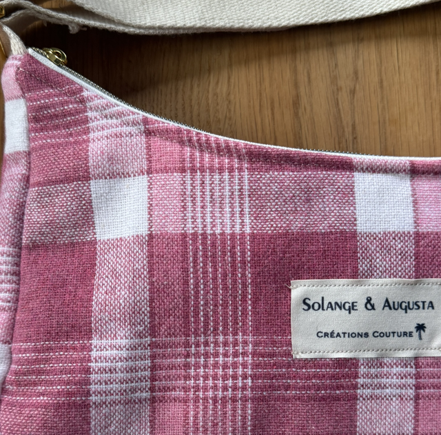 Sac baguette Glasgow rose