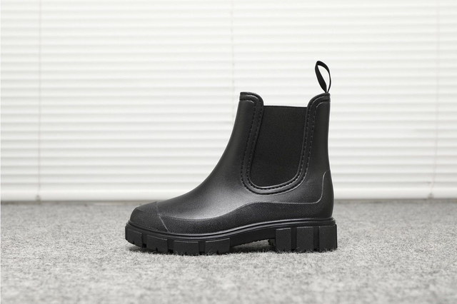 Waterproof Rain Boots - Black