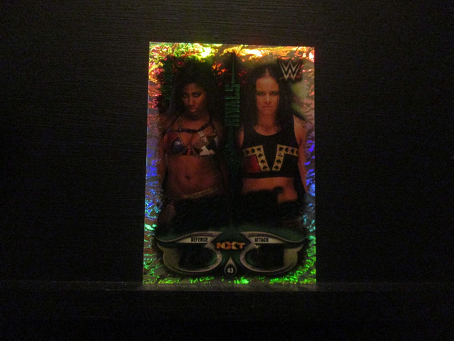 Ember Moon vs Shayna Baszler - Rivals Slam Attax Live Original Trading Card #43