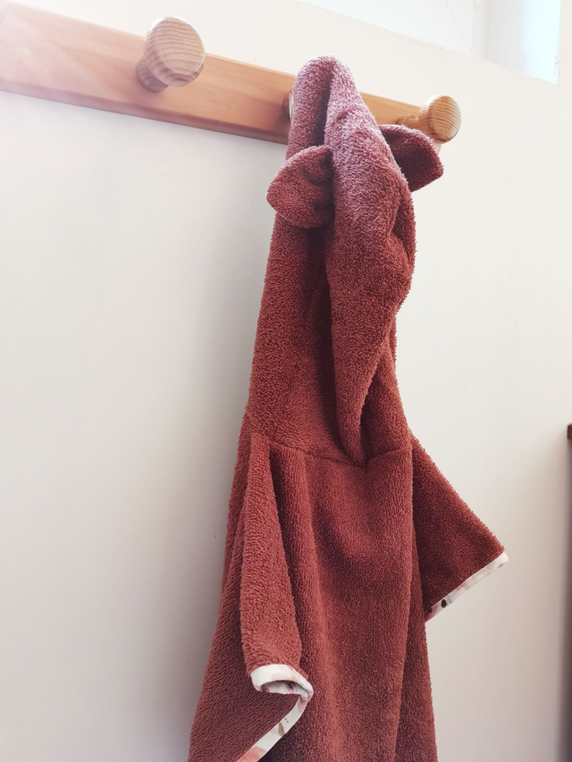 Poncho de bain Moka Terracotta