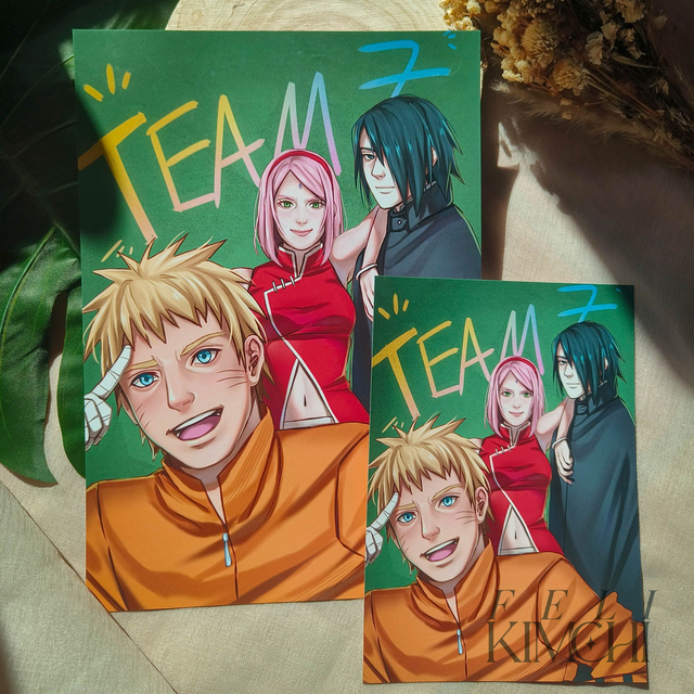 Naruto: BORUTO Team 7 Art Print DIN A4/A5 | Fanart