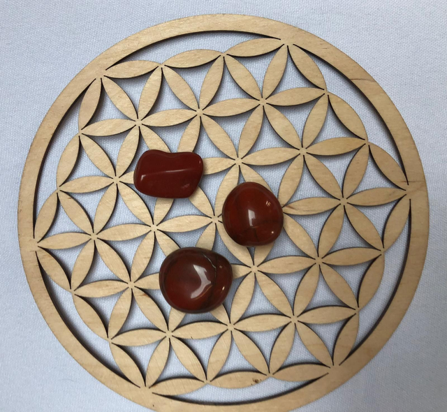 Pierre roulée en Jaspe Rouge