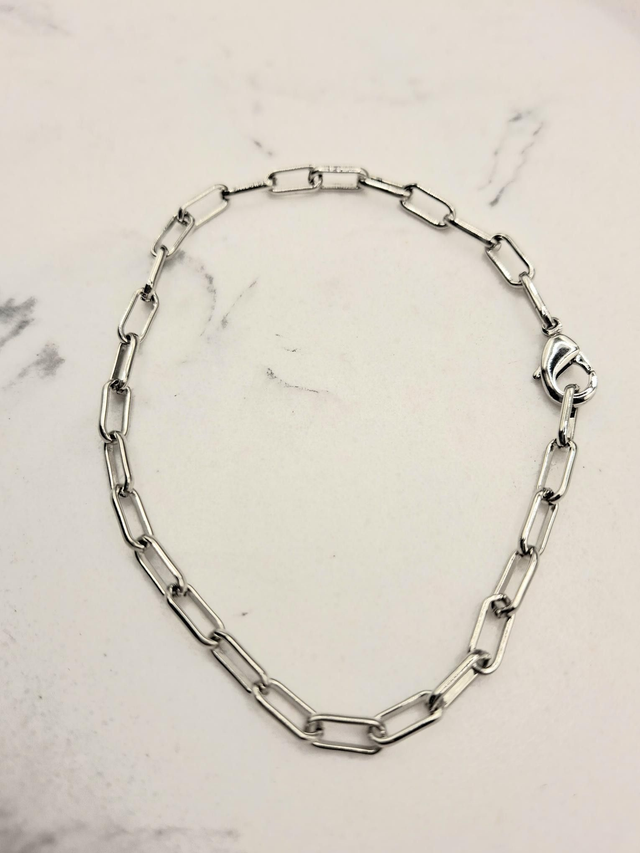 Paperclip chain bracelet 