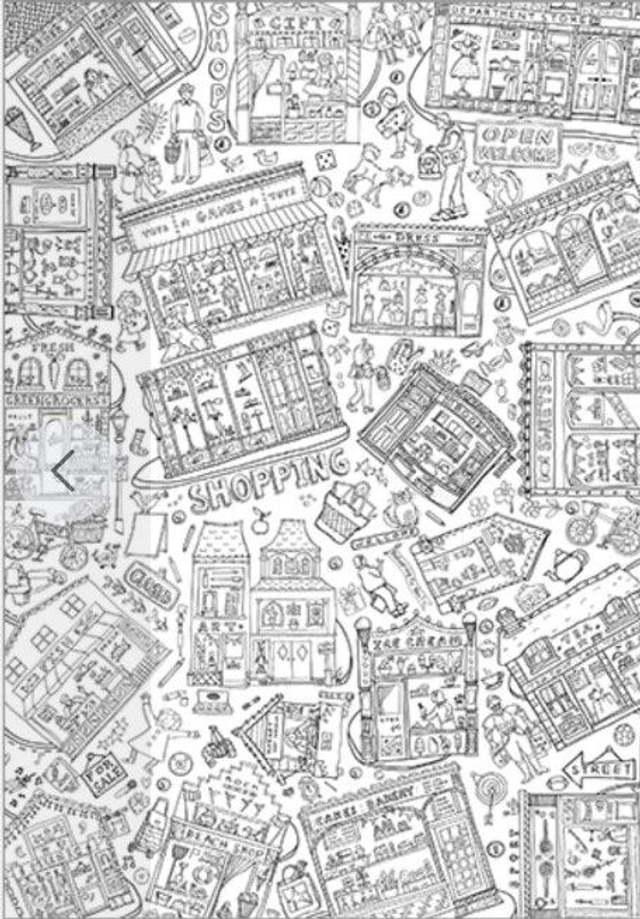 Tablecloth Let’s Go Shopping Colour In Tablecloth (XMC006)  