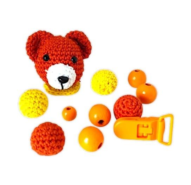 Attache-sucette ours à personnaliser