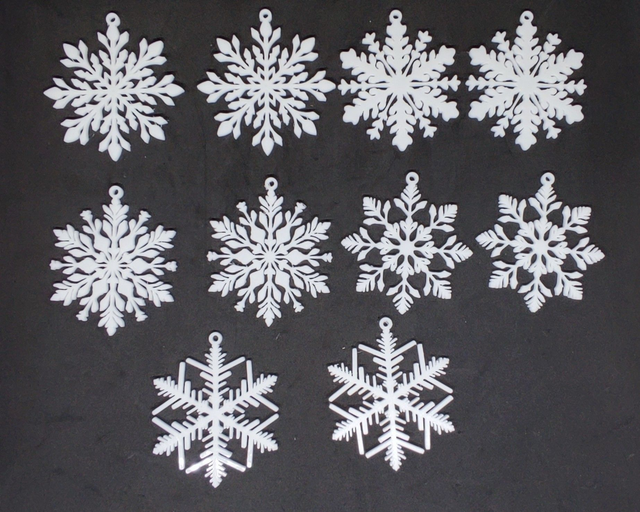 10 Flocons de Neige Décoratifs – Spécial Noël