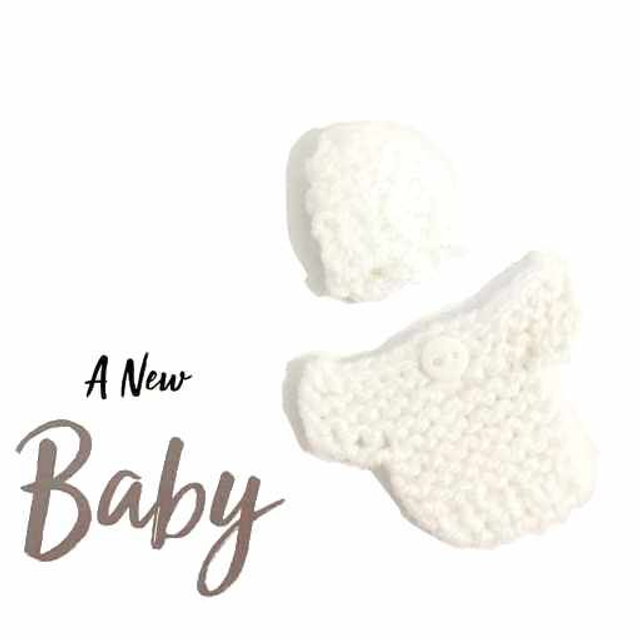 Jumper &amp; Hat - White