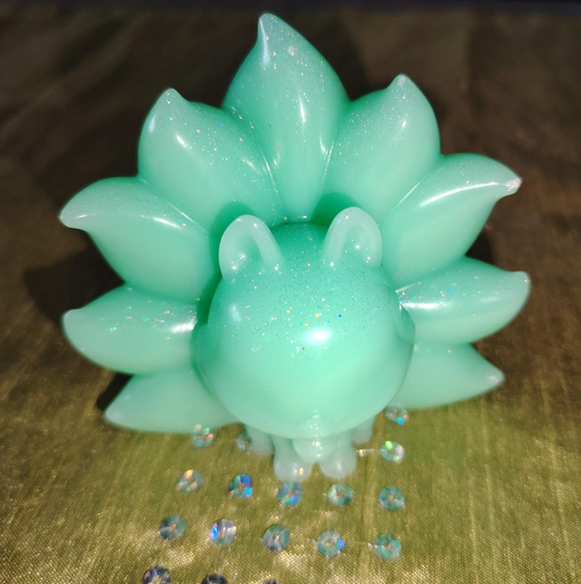 Kitsune menthe à l'eau paillettes 