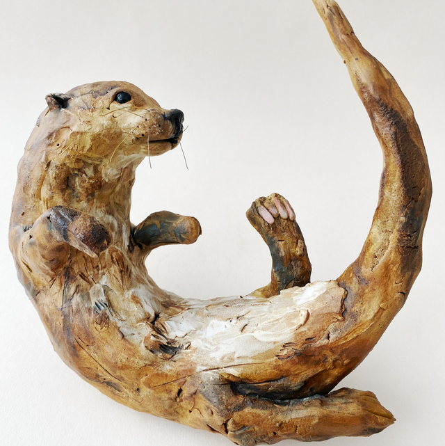 Otter sculpture