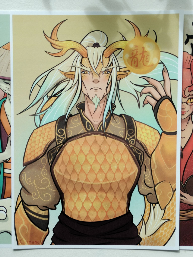 Affiche-Zodiaque chinois-Dragon