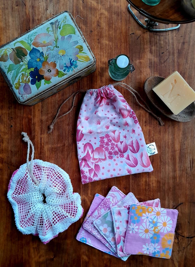 Kit zéro déchet &quot;soin du corps&quot; Rose