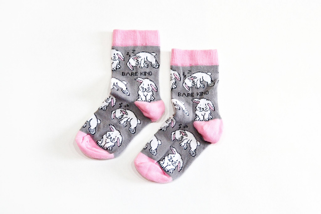 'Save the Rabbits' Bamboo Socks - kids