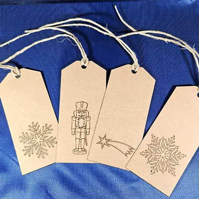 Geschenkanhänger Set (Schneeflocke)