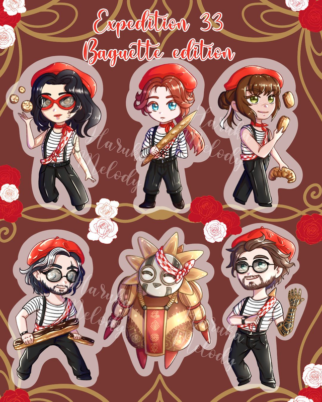 Phone charms - Expedition 33 Baguette edition