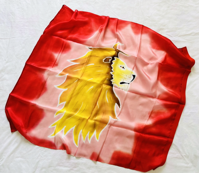 Lion fond rouge ( Nouveauté ) Genèse 49.9