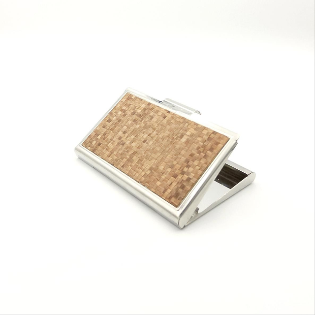 Porte-cartes de visite en paille de seigle - Chic et original