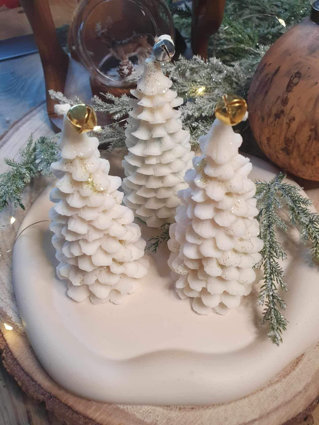 Bougie sapin de Noël