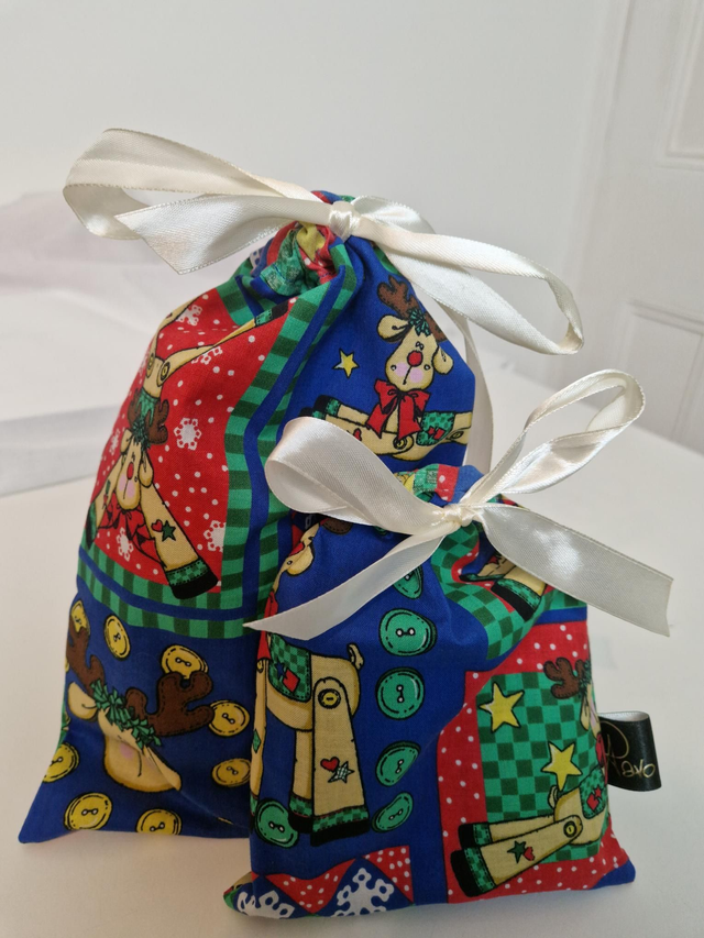 Gift pouch blue medium