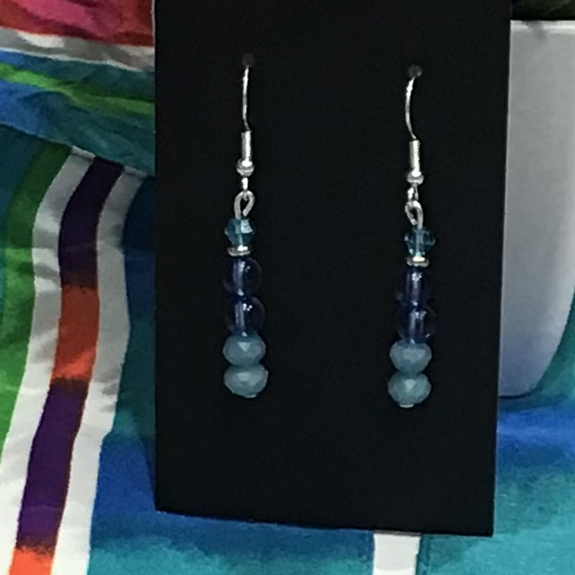 Blue Dangling Earrings - BLDE07