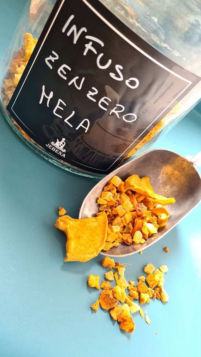 Infuso di frutta "mangia e bevi"  Zenzero e Mela