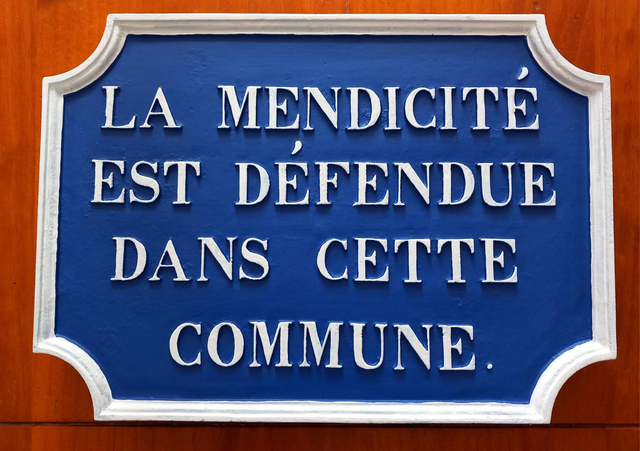 Mendicité dans cette commune 