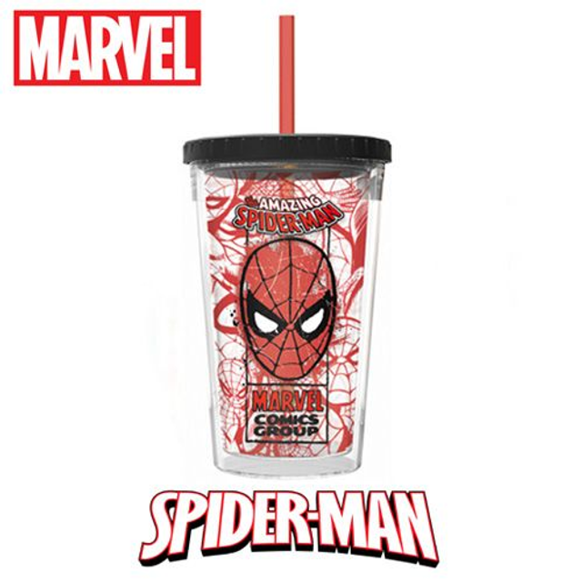 VASO 460ml Spider-Man Doble pared Cafe Helado