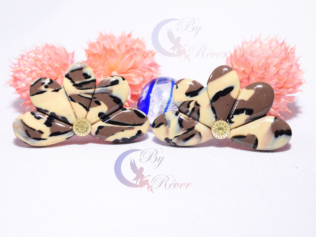 BOUCLES D'OREILLES - PENTALATICA CAMOUFLAGE