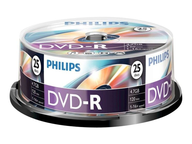 Philips DM4S6B25F 4.7 GB/120 Min 16 X DVD-R