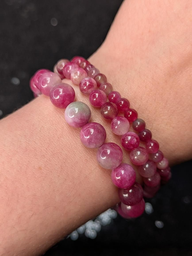 Bracelet tourmaline melon d&#039;eau