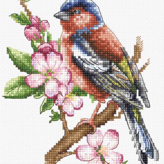 Cross Stitch Kit Luca-S - Chaffinch Bird, B1196
