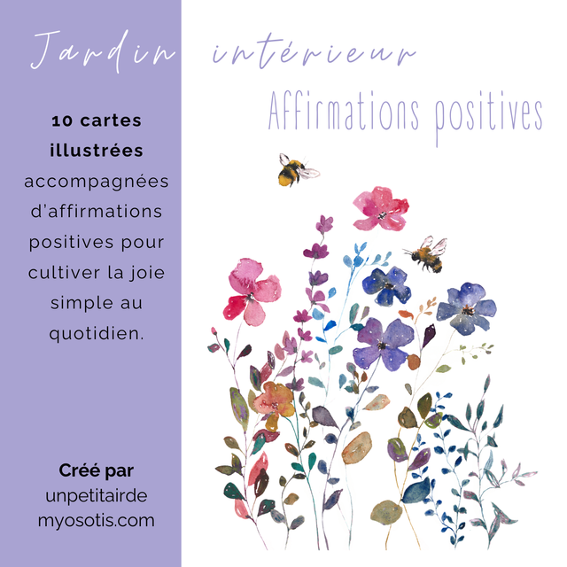 Jardin intérieur &quot;Affirmations positives&quot;