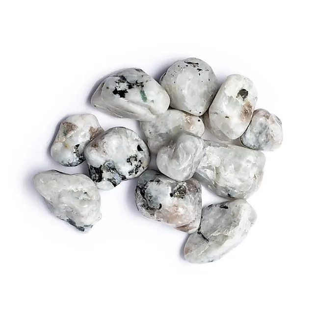 White Moonstone Tumbled Stones
