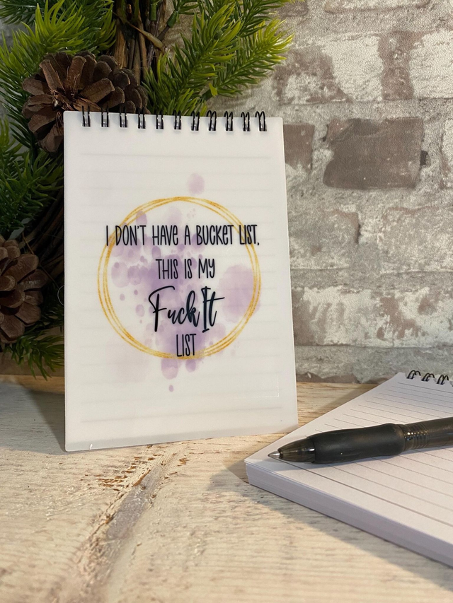 Bucket List - Sweary Notebook