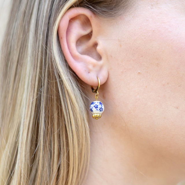 Boucles d'oreilles perle ronde