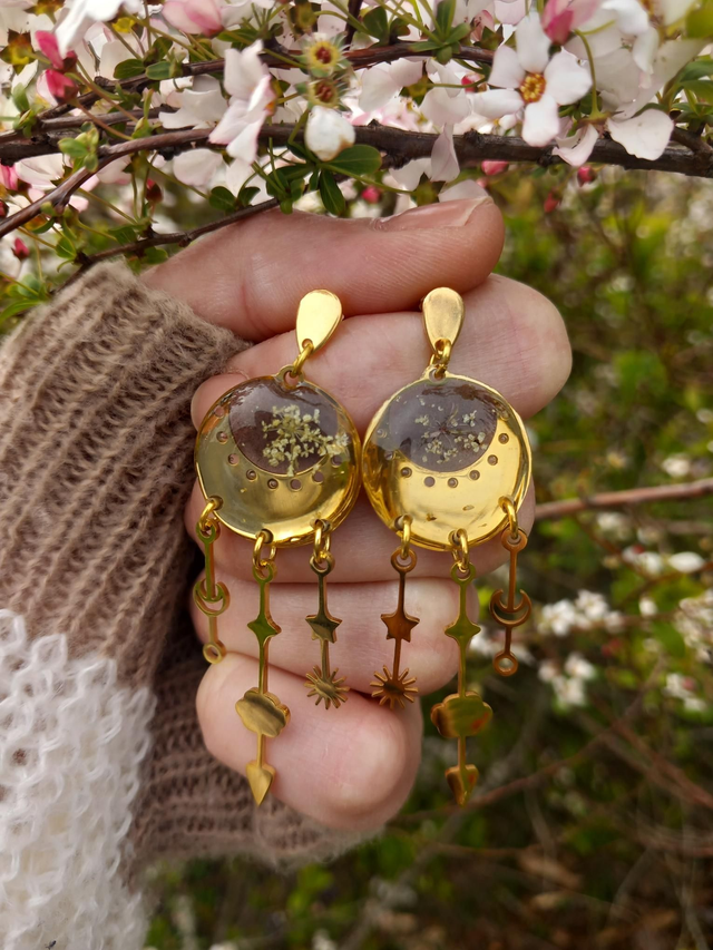 Boucles d'oreilles céleste