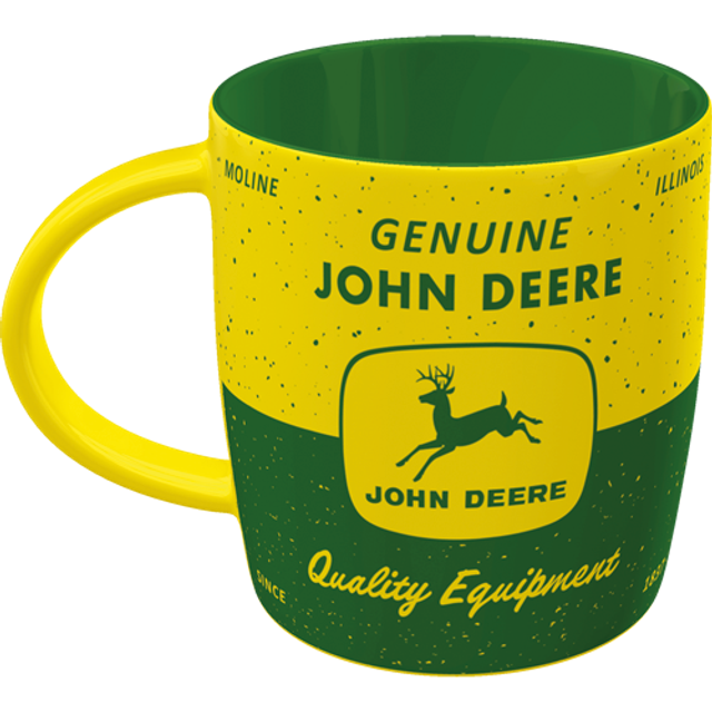 Gelb-grüner Keramikbecher