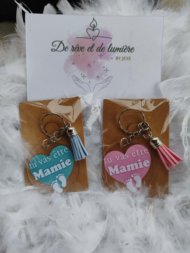 Porte clé annonce grossesse 