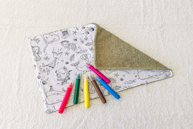 Set de table lavable à colorier