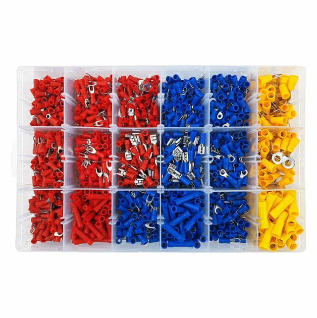 480 Cosse Electrique plates Connecteurs Isolées à Sertir Assortiment sertissage