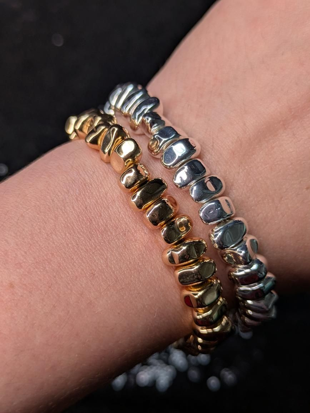 Bracelet hématite baroque 