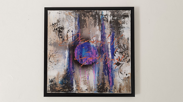 tableau abstrait coloré– art contemporain oeuvre originale signée